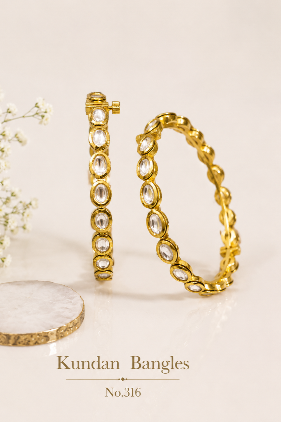 Kundan Bangles.