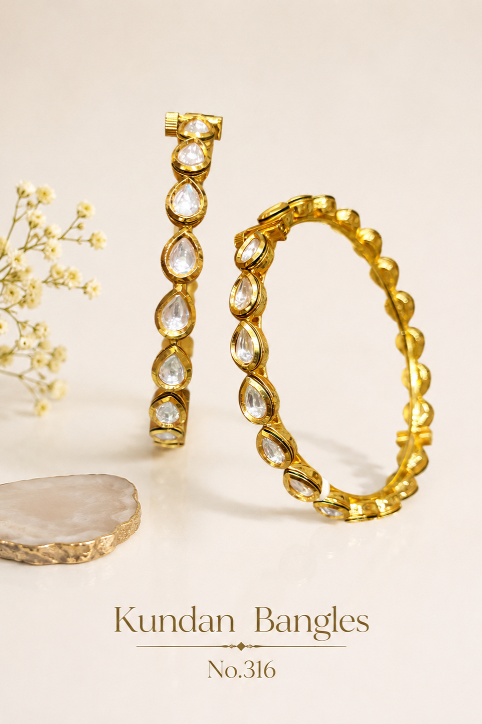 Kundan Bangles.