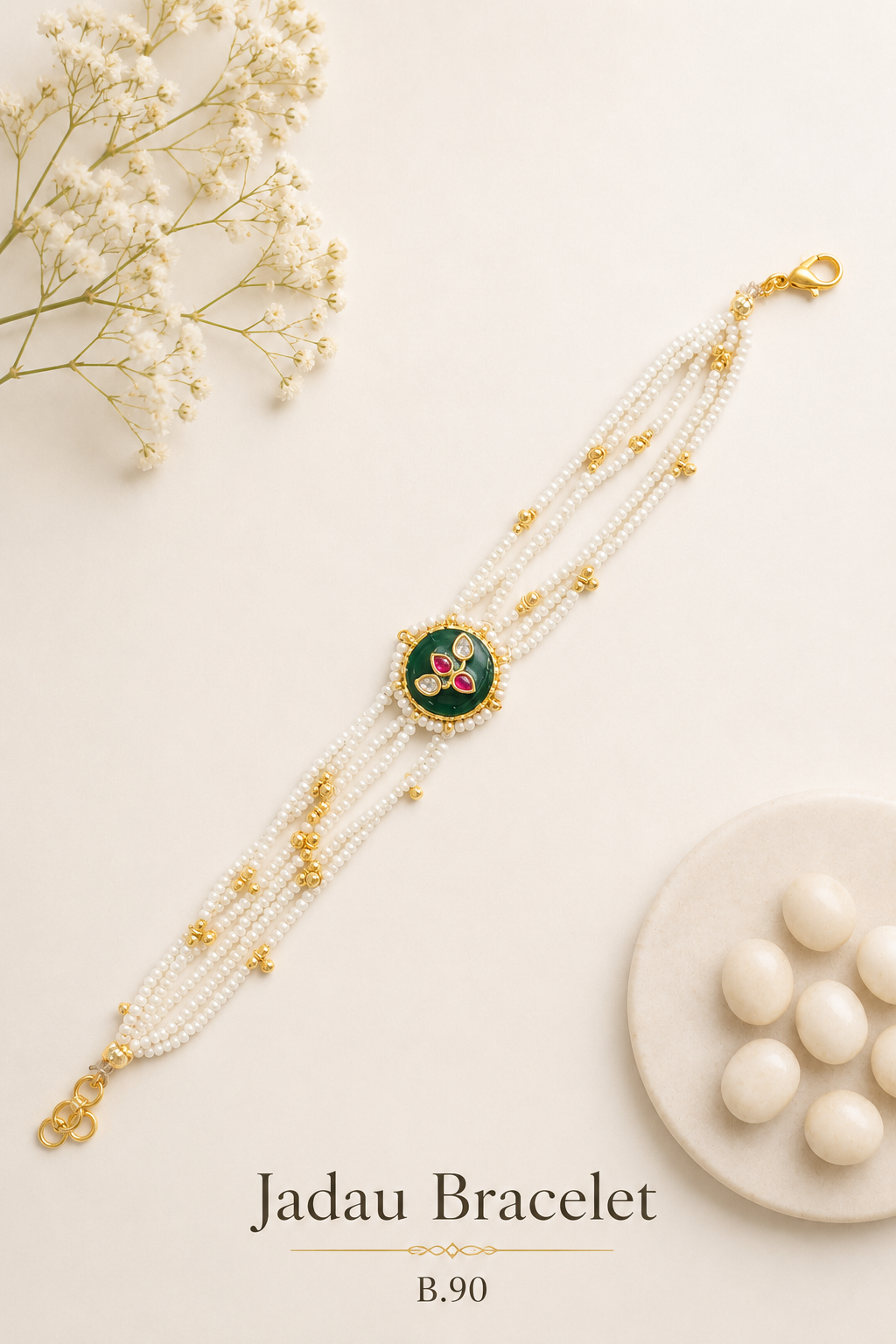Pachi Kundan/Jadau Bracelet