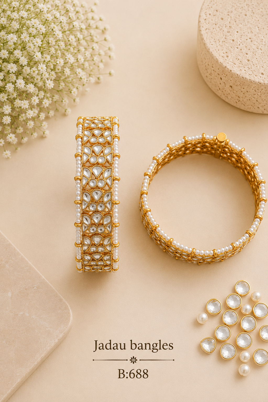 Pachi Kundan/Jadau Bangles