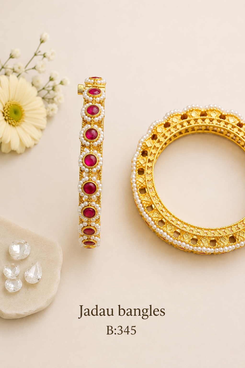 Pachi Kundan/Jadau Bangles
