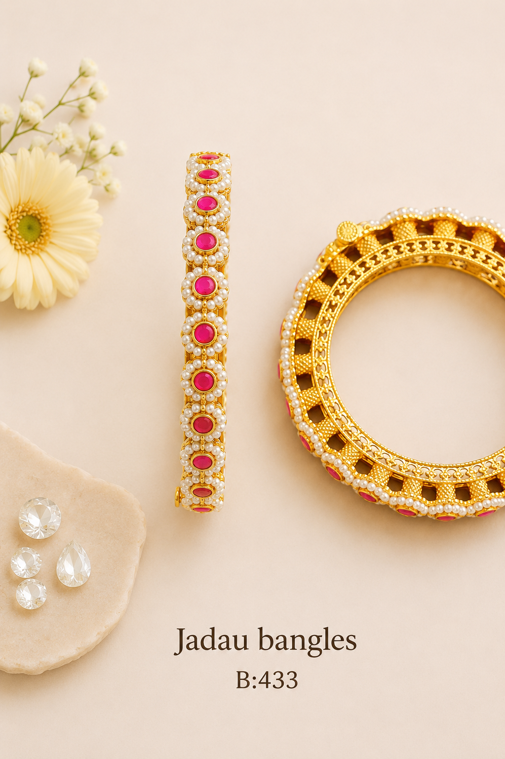 Pachi Kundan/Jadau Bangles
