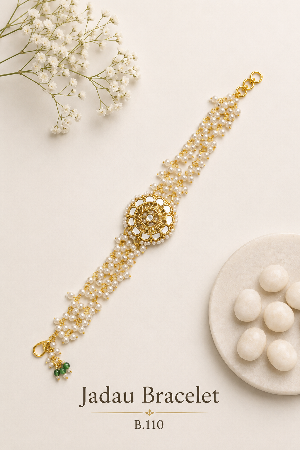 Pachi Kundan/Jadau Bracelet