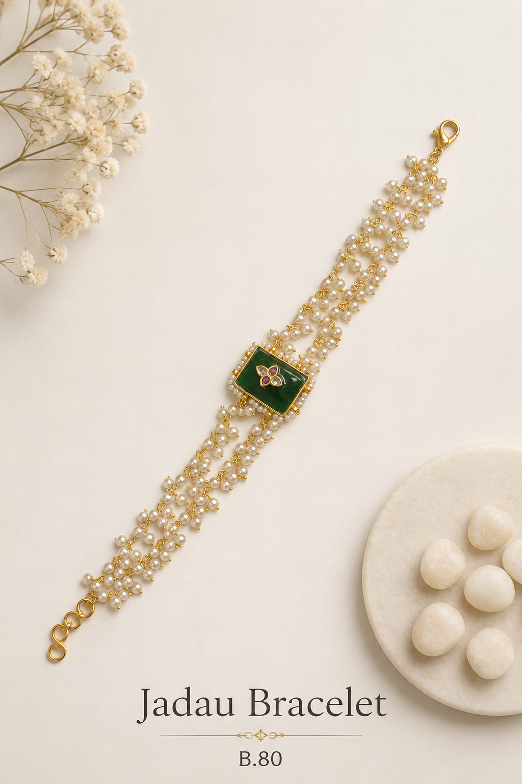 Pachi Kundan/Jadau Bracelet