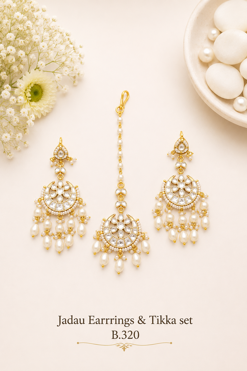 Pachi Kundan/ Jadau Earrings