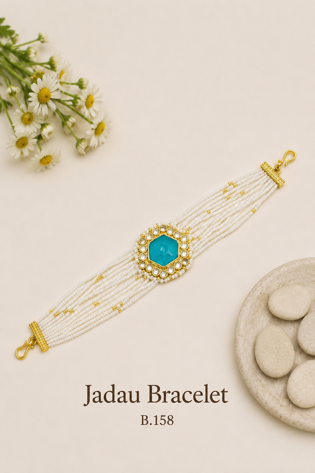 Pachi Kundan/Jadau Bracelet