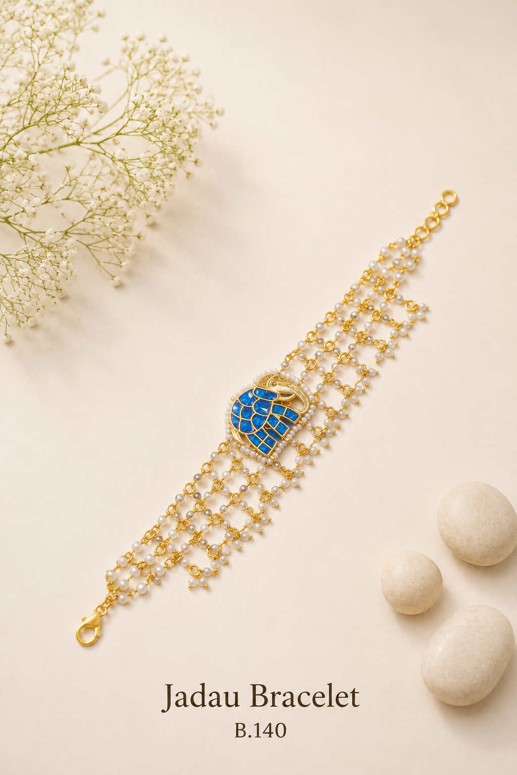 Pachi Kundan/Jadau Bracelet