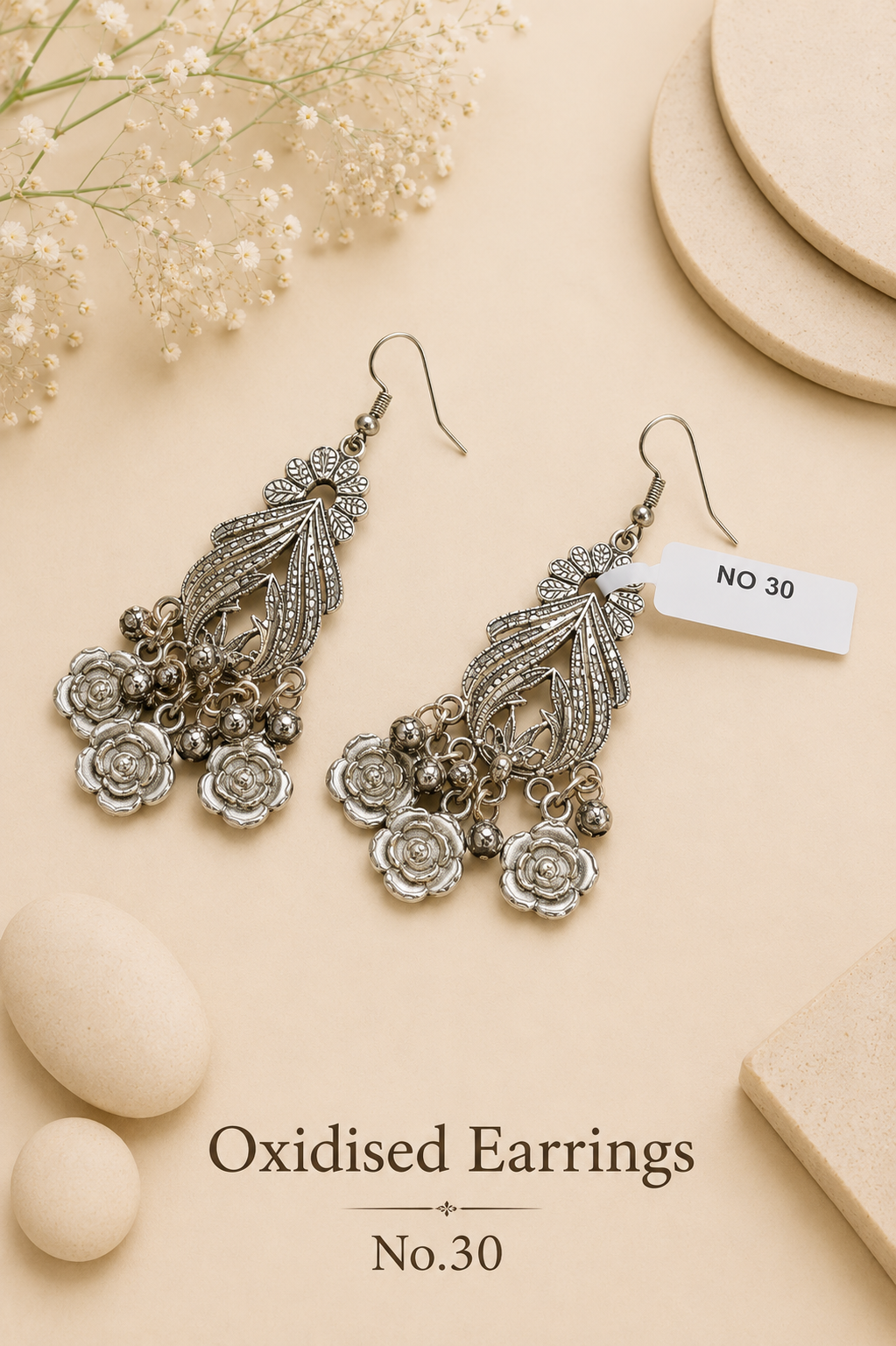 Oxidised Earrings