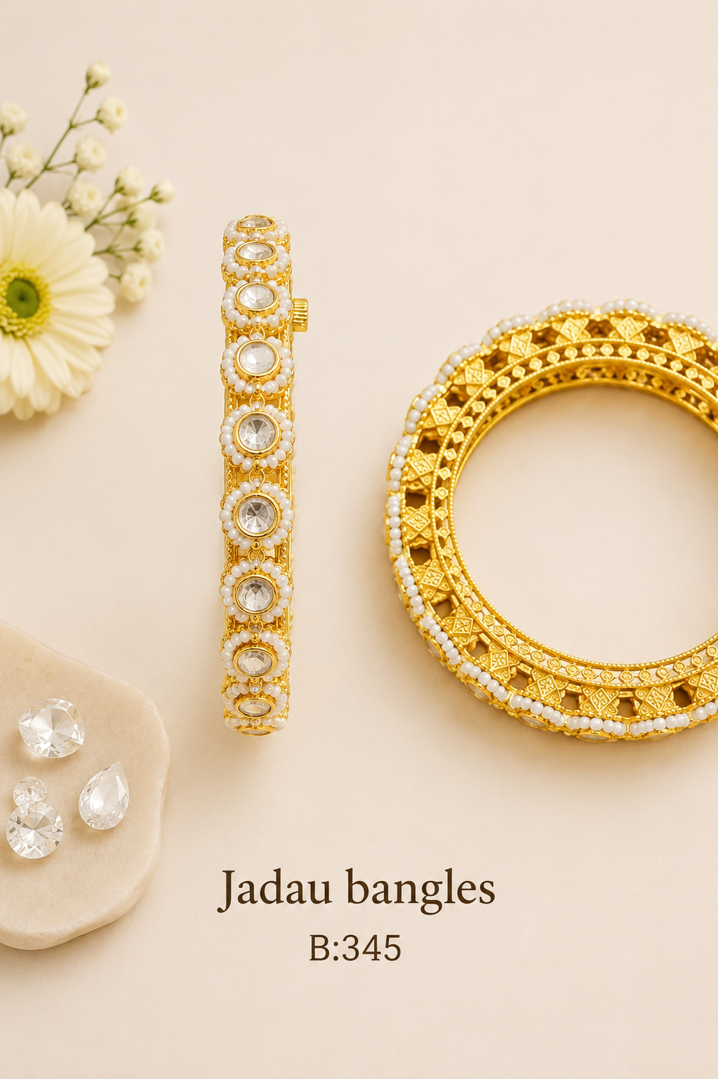 Pachi Kundan/Jadau Bangles