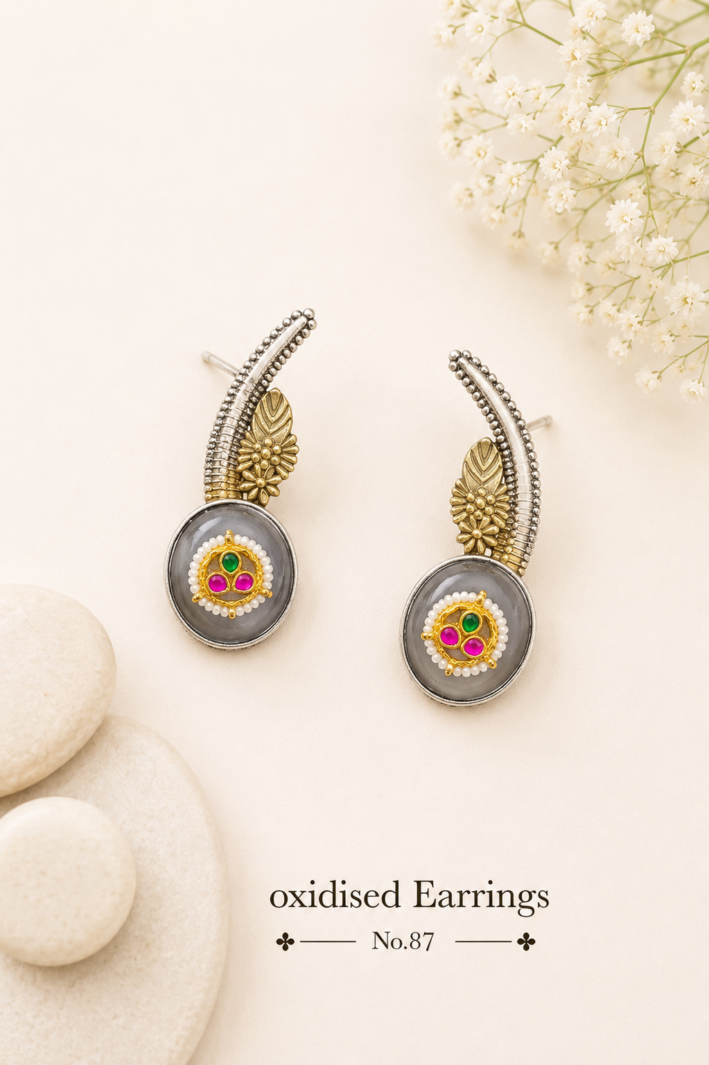 Oxidised Earrings (Earcuffs)