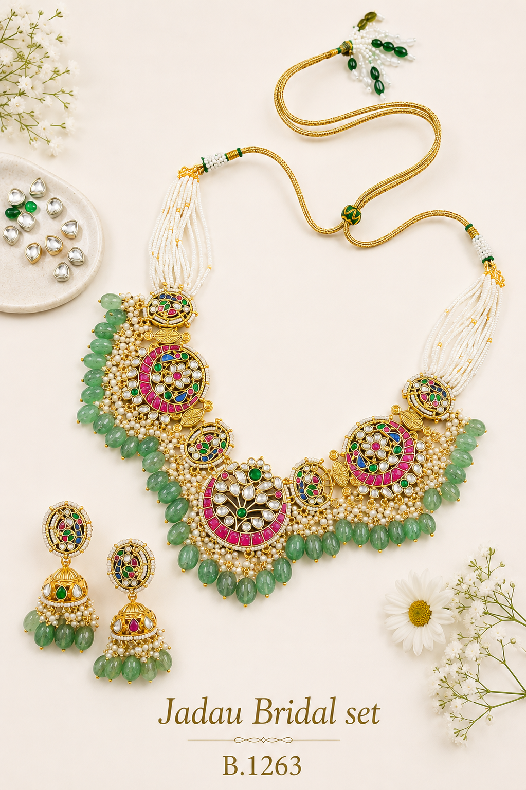 Pachi/ Jadau Kundan Bridal Set