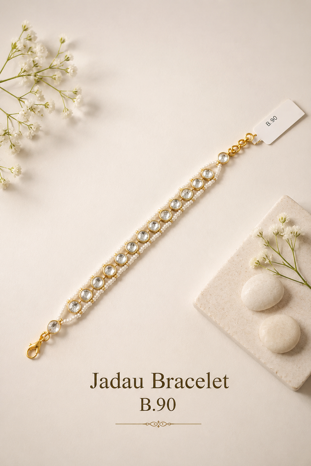 Pachi Kundan/Jadau Bracelet