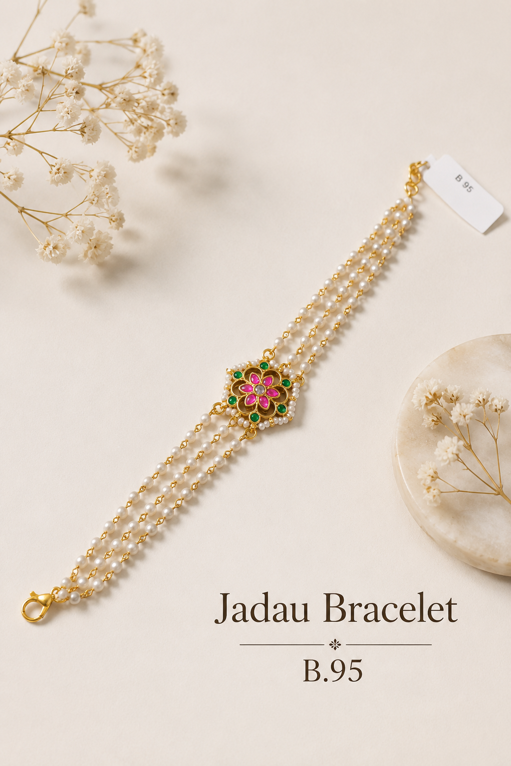 Pachi Kundan/Jadau Bracelet