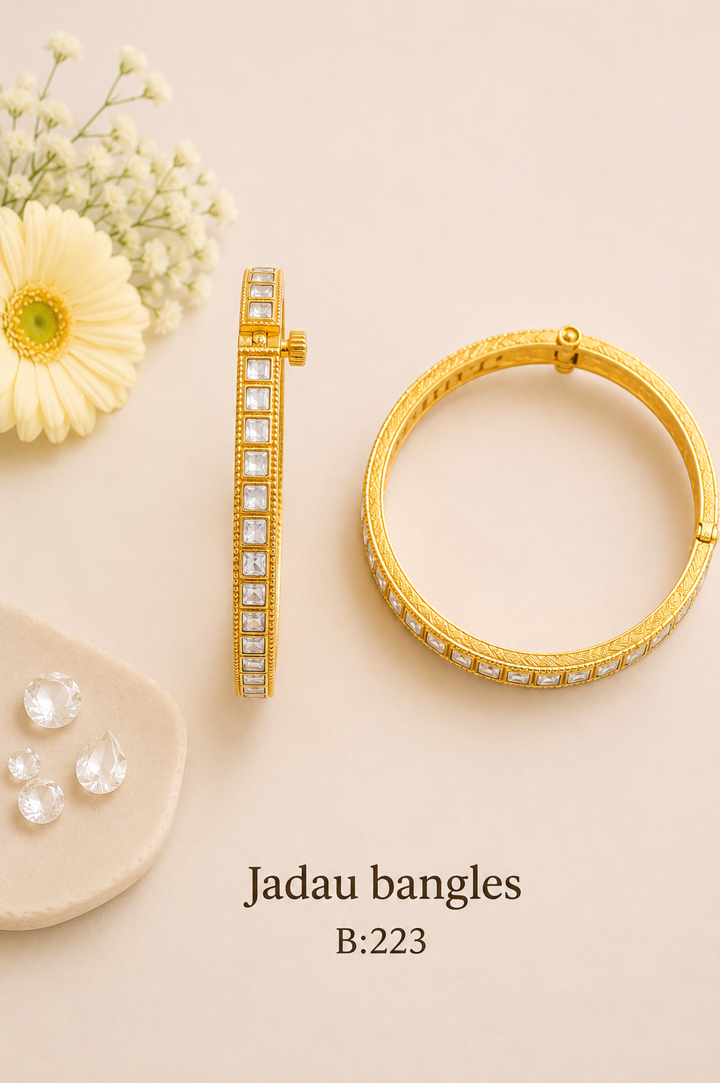 Pachi Kundan/Jadau Bangles