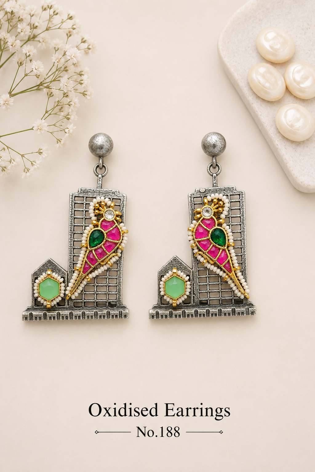 Oxidised Earrings