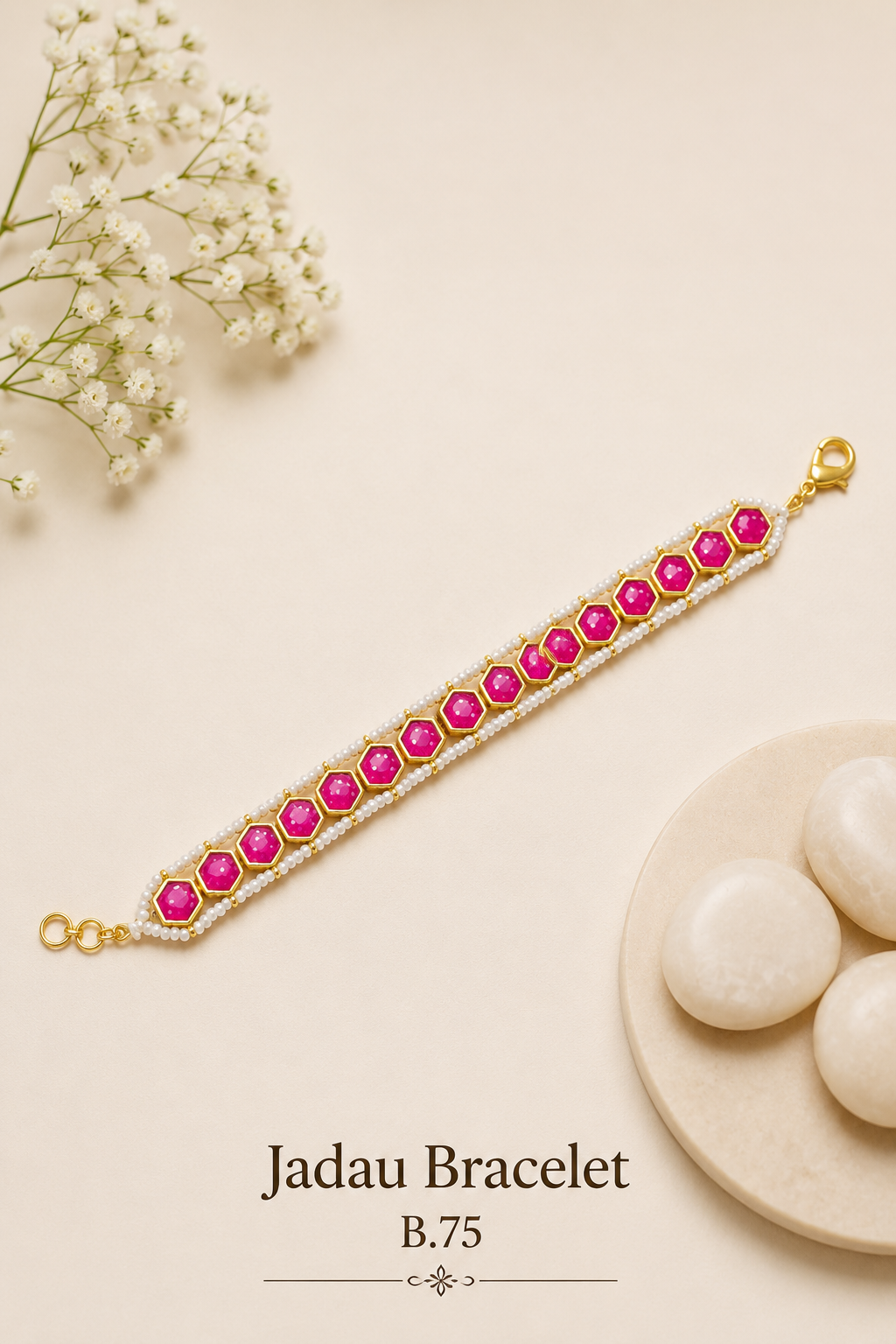 Pachi Kundan/Jadau Bracelet