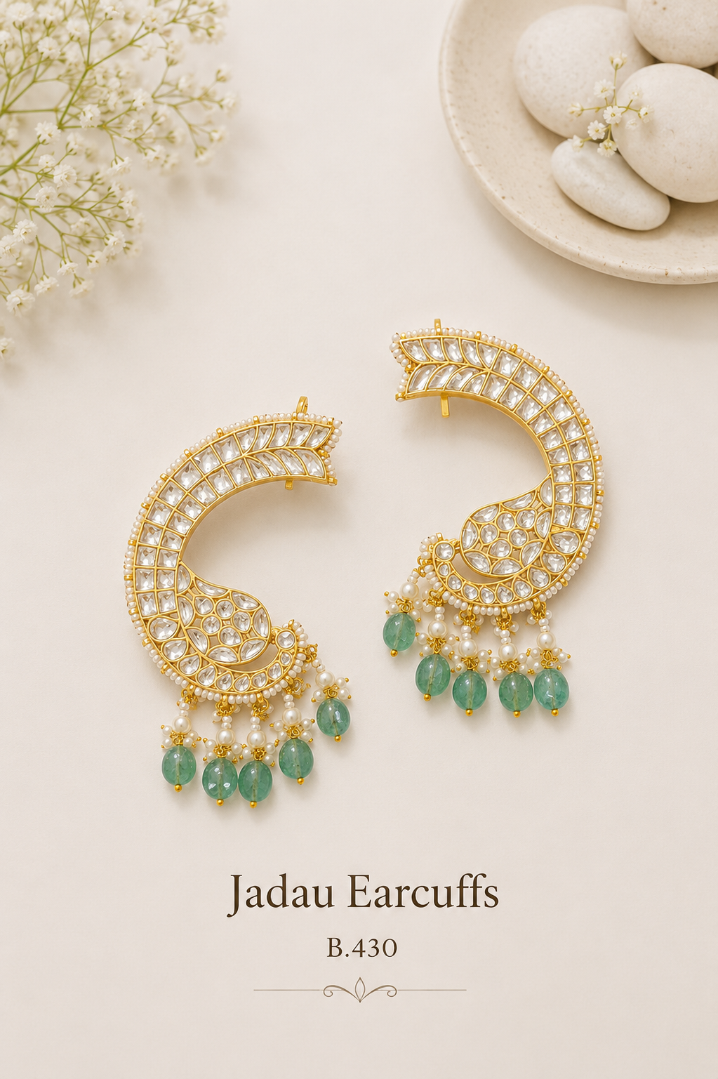 Pachi Kundan/ Jadau Earrings (Earcuffs)