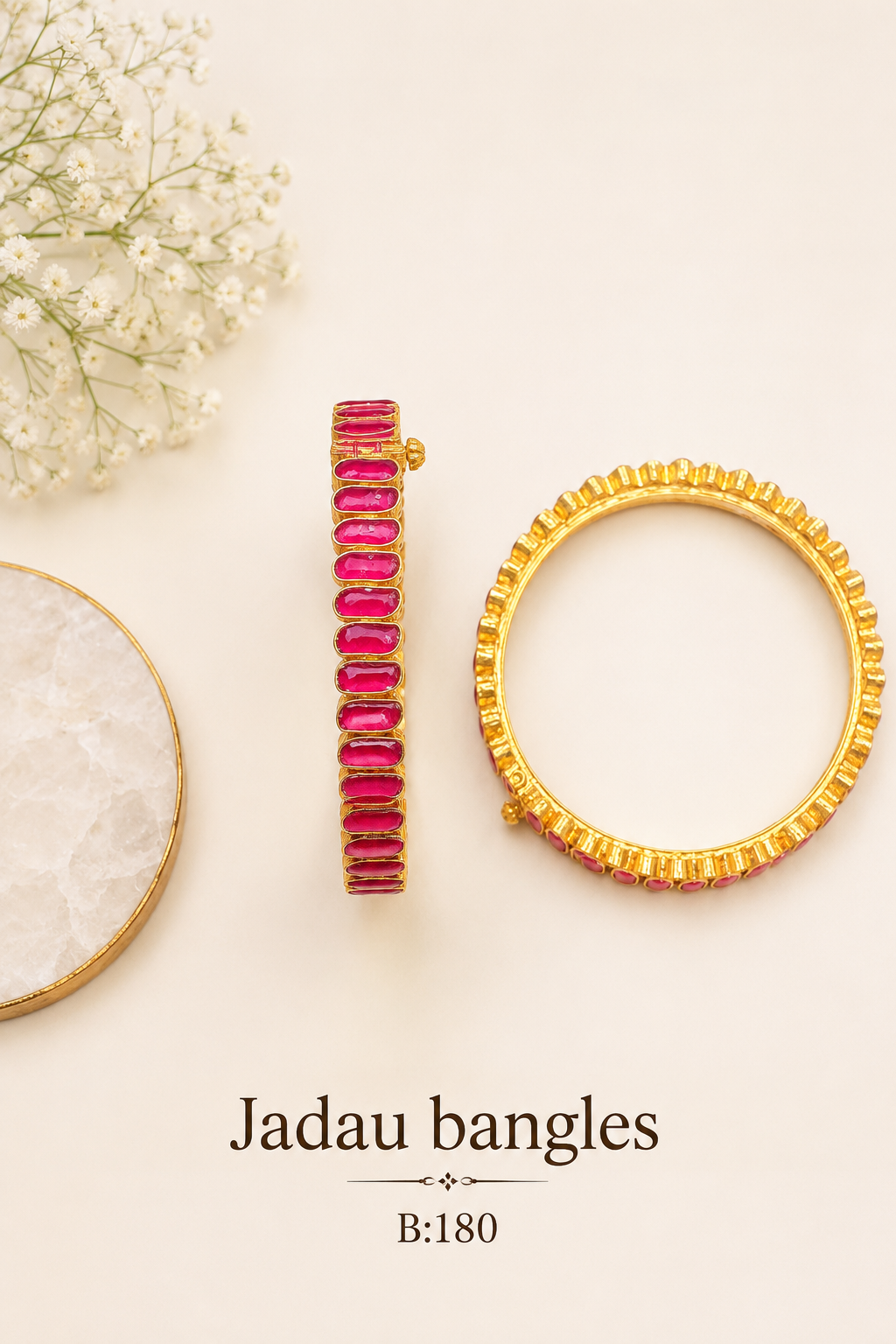 Pachi Kundan/Jadau Bangles