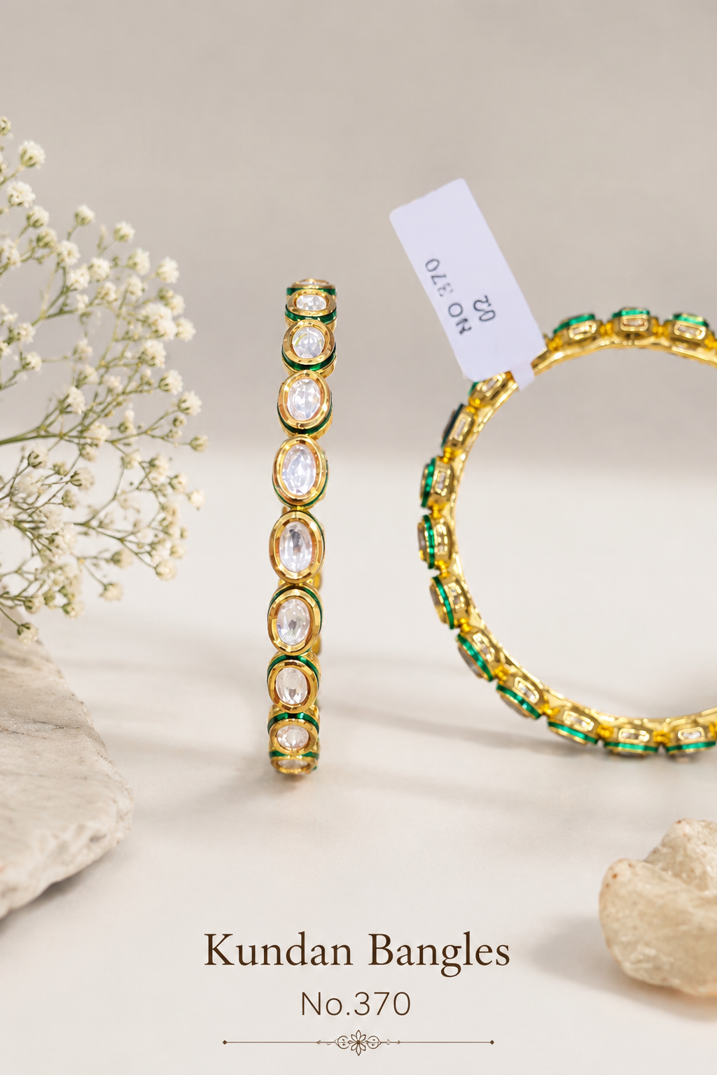 Kundan Bangles.