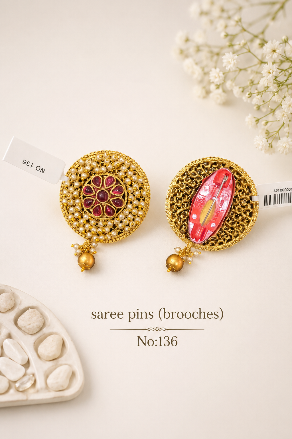 Antique Saree Pins [Brooches]