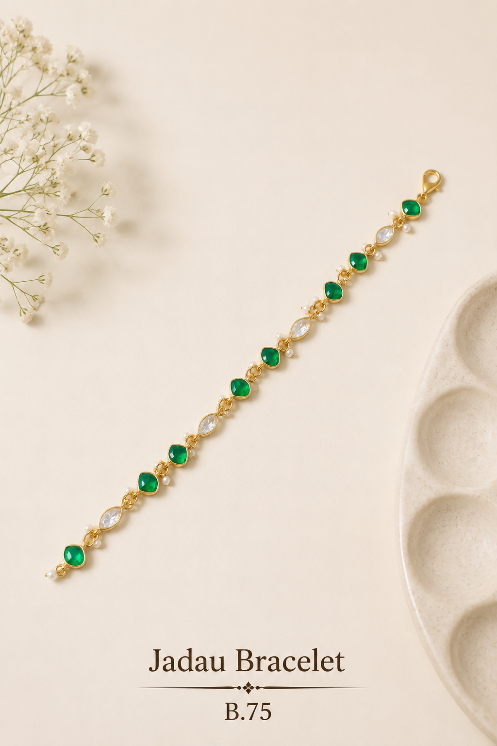 Pachi Kundan/Jadau Bracelet