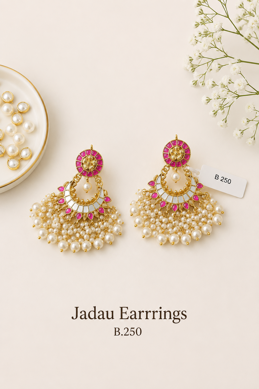 Pachi Kundan/ Jadau Earrings