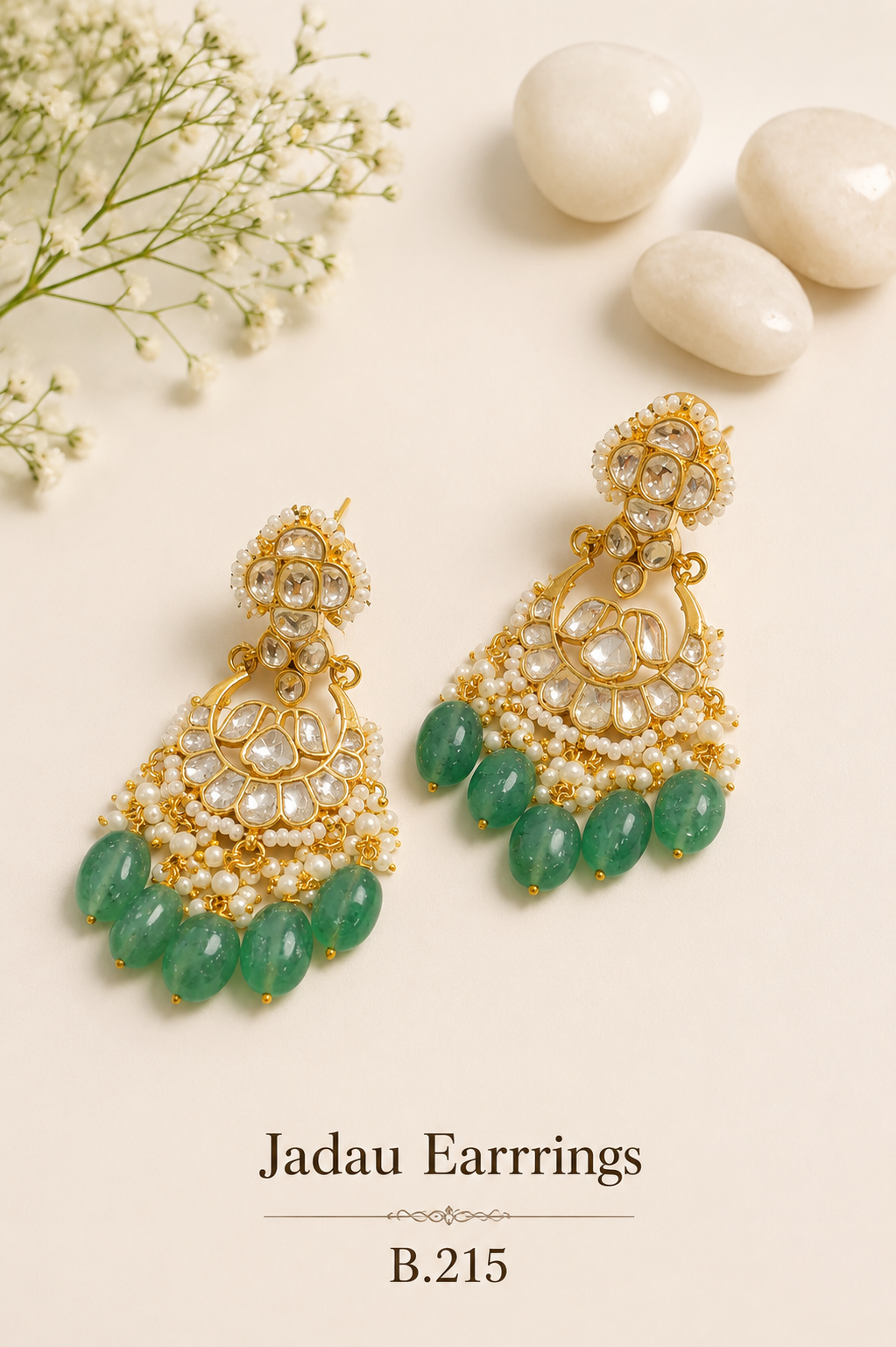 Pachi Kundan/ Jadau Earrings