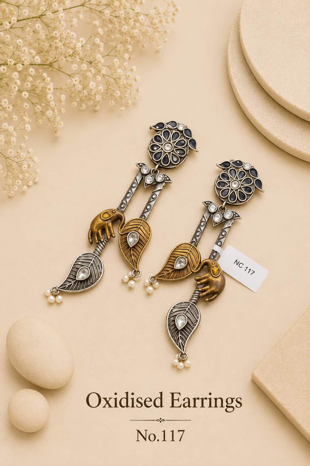 Oxidised Earrings