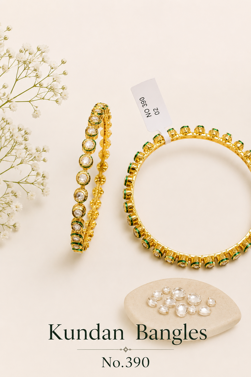 Kundan Bangles.