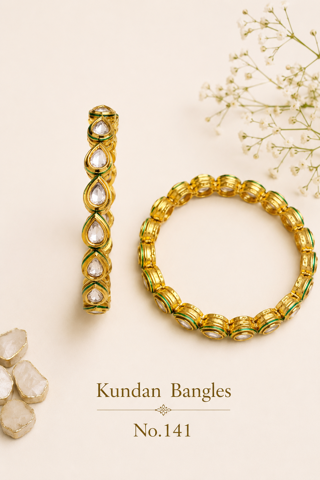Kundan Bangles.