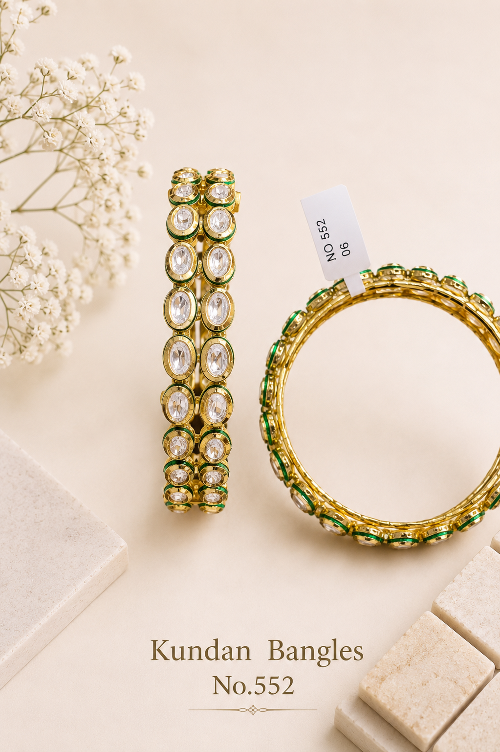 Kundan Bangles.