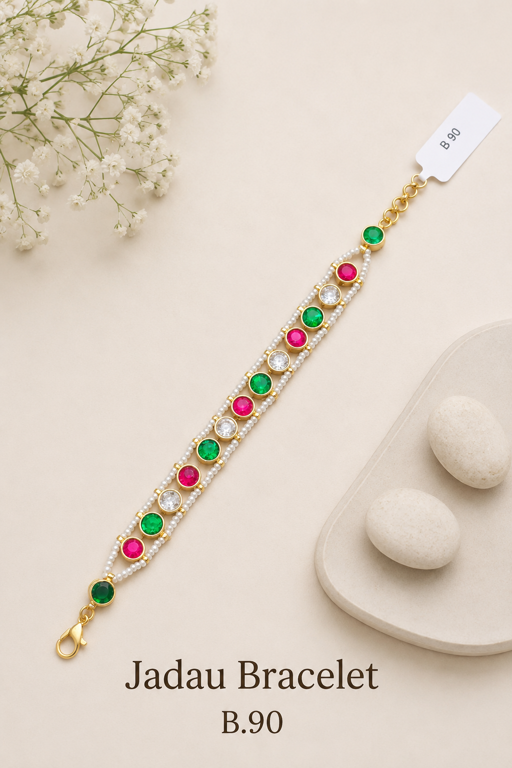Pachi Kundan/Jadau Bracelet