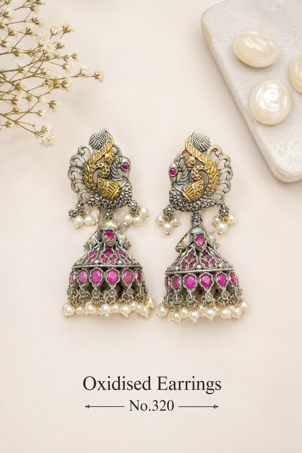 Oxidised Earrings