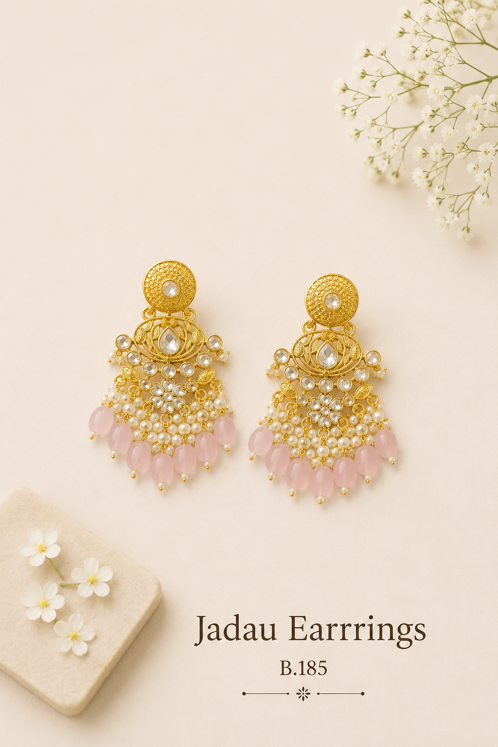 Pachi Kundan/ Jadau Earrings