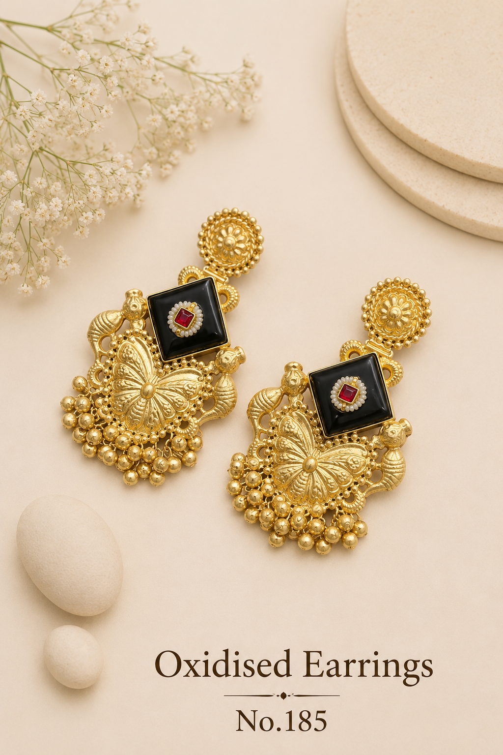 Oxidised Earrings