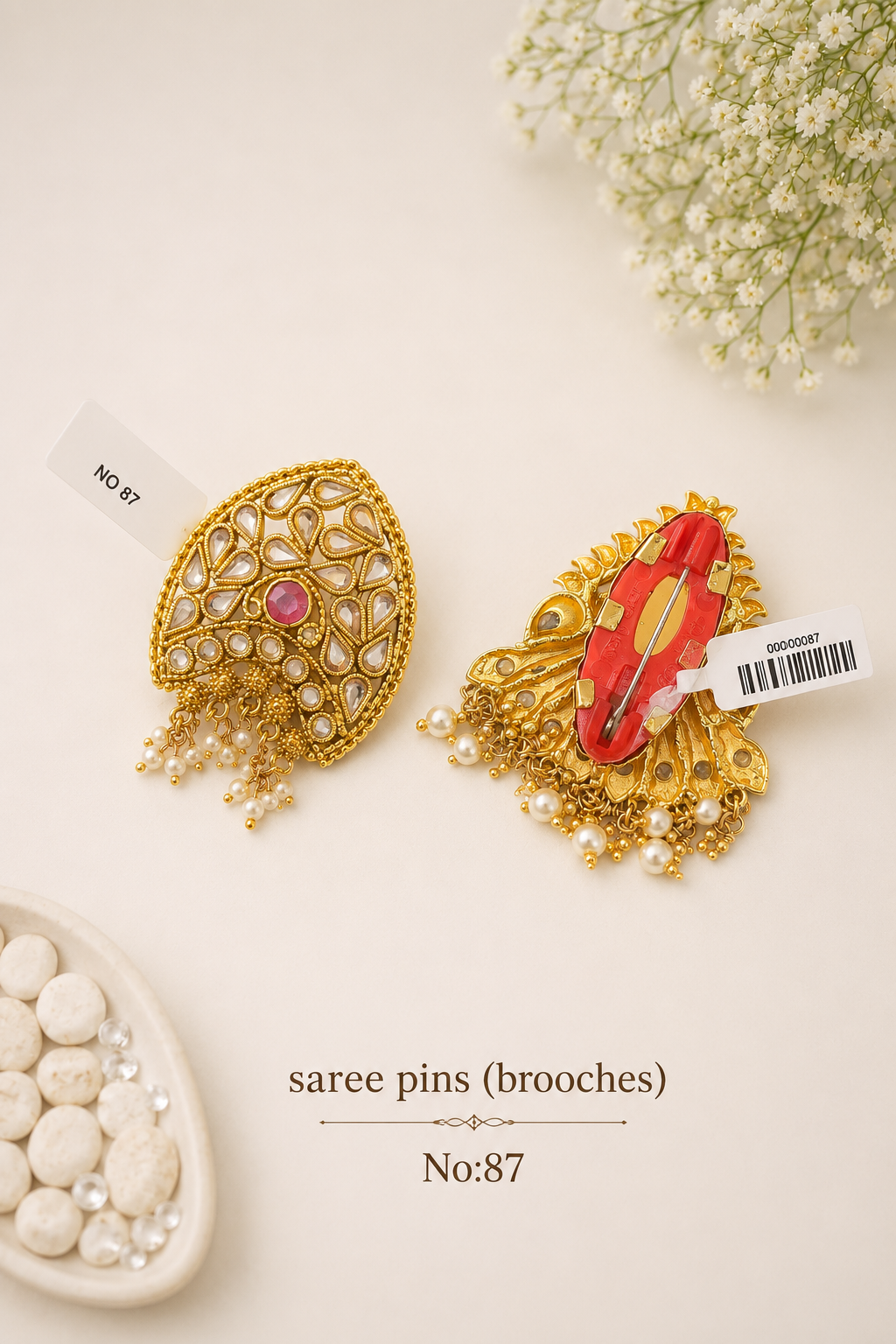 Antique Saree Pins [Brooches]