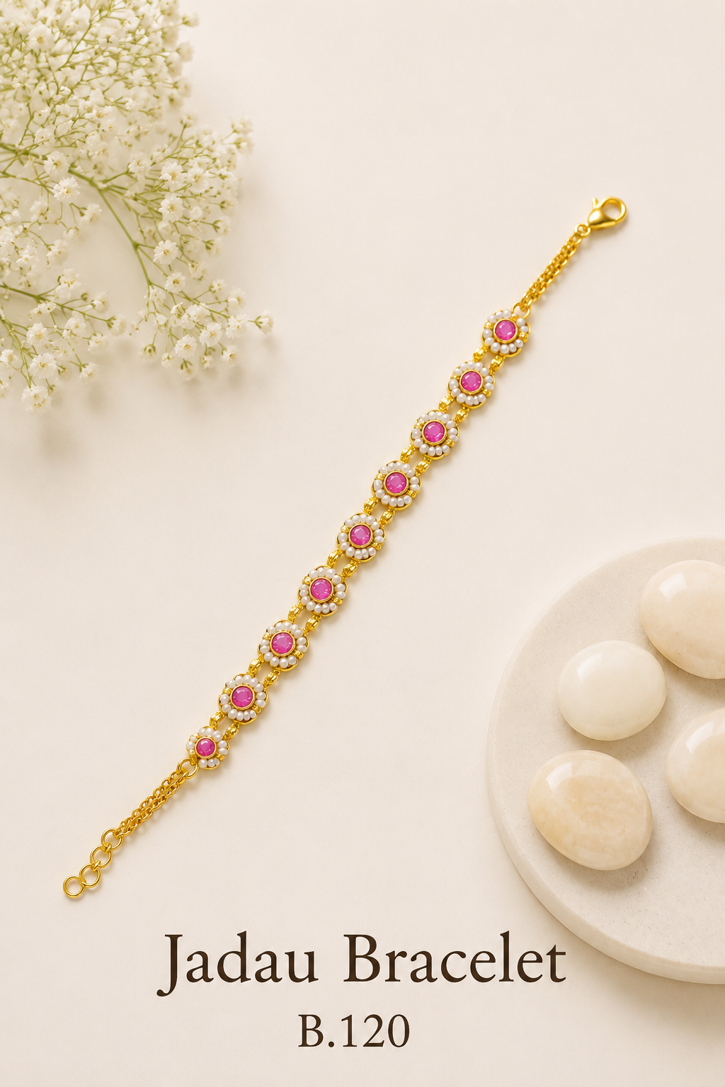 Pachi Kundan/Jadau Bracelet