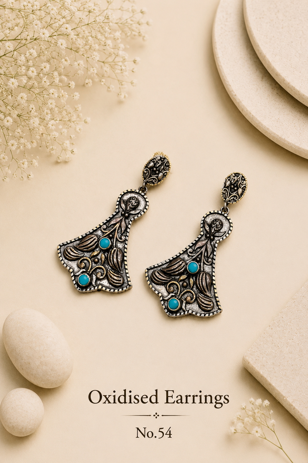 Oxidised Earrings