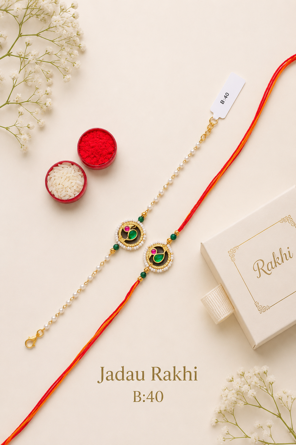 Pachi/Jadau Kundan Rakhi