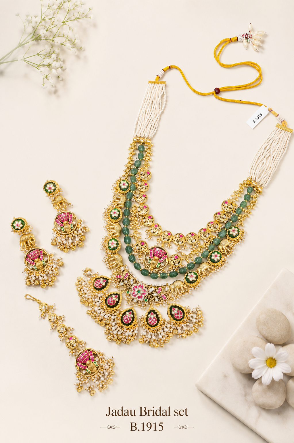 Pachi Kundan/ Jadau Bridal set