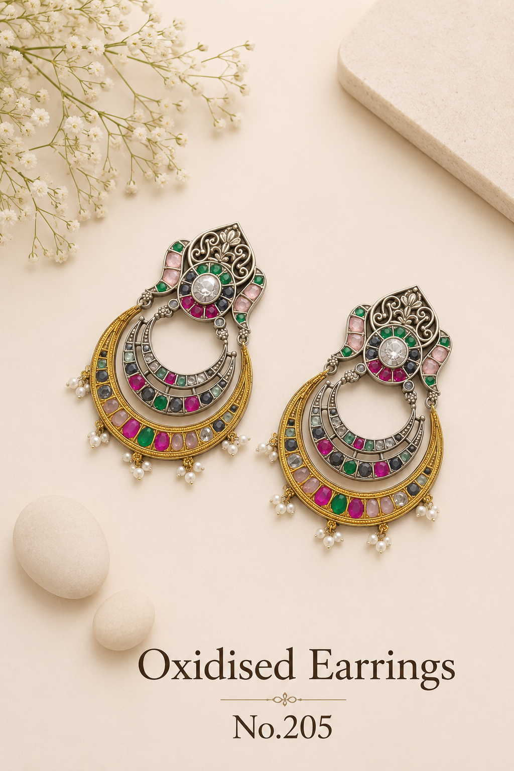 Oxidised Earrings