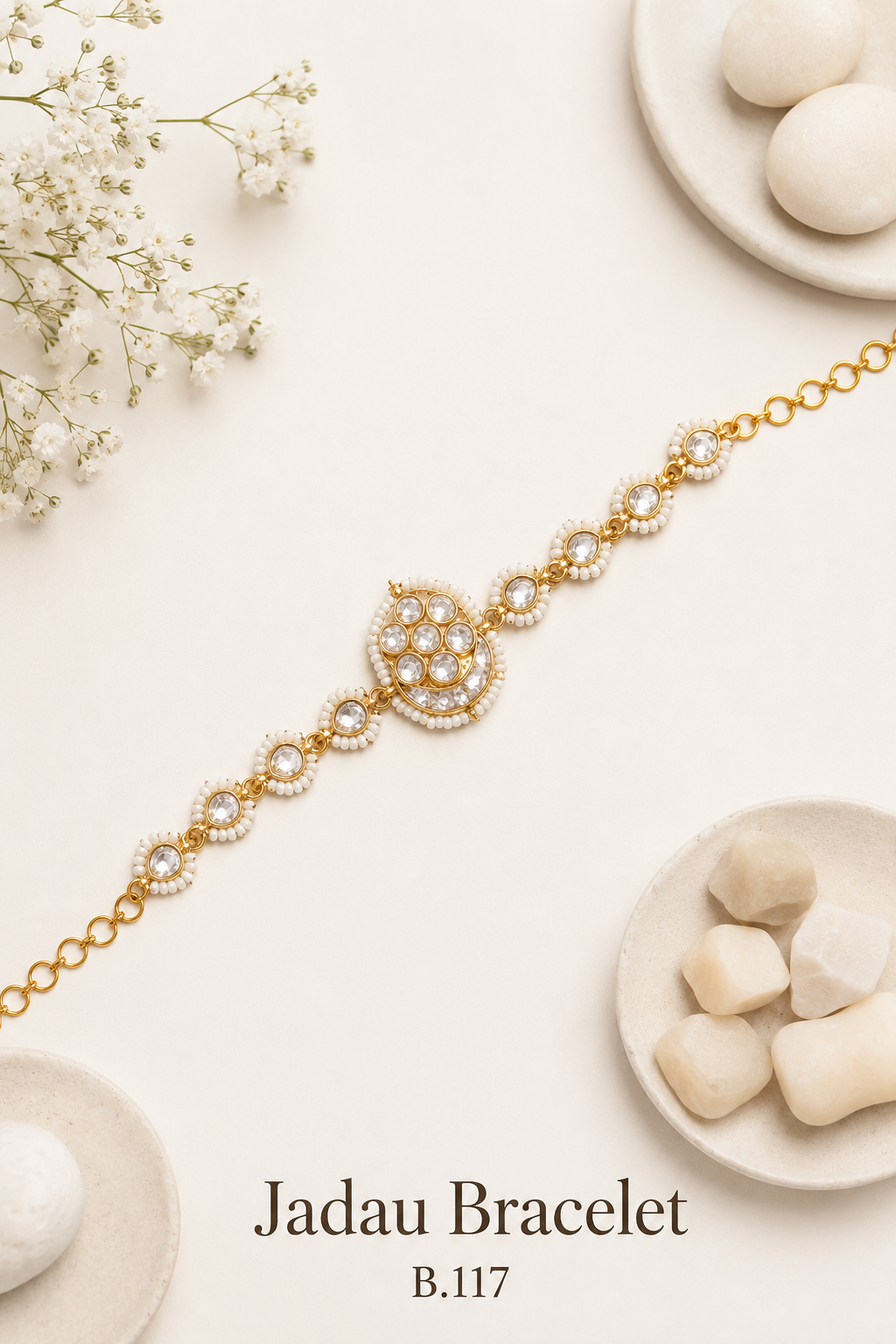 Pachi Kundan/Jadau Bracelet