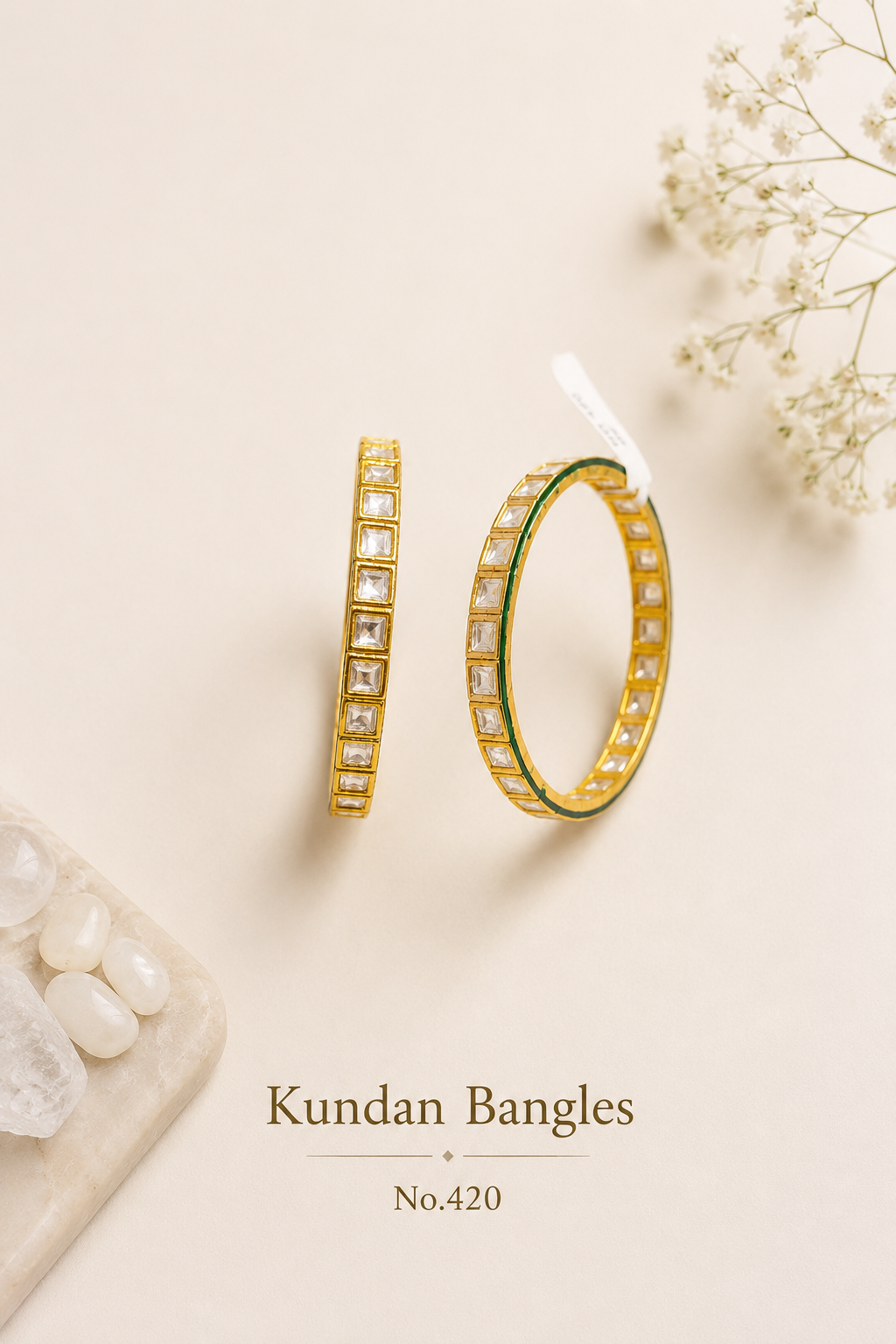Kundan Bangles.