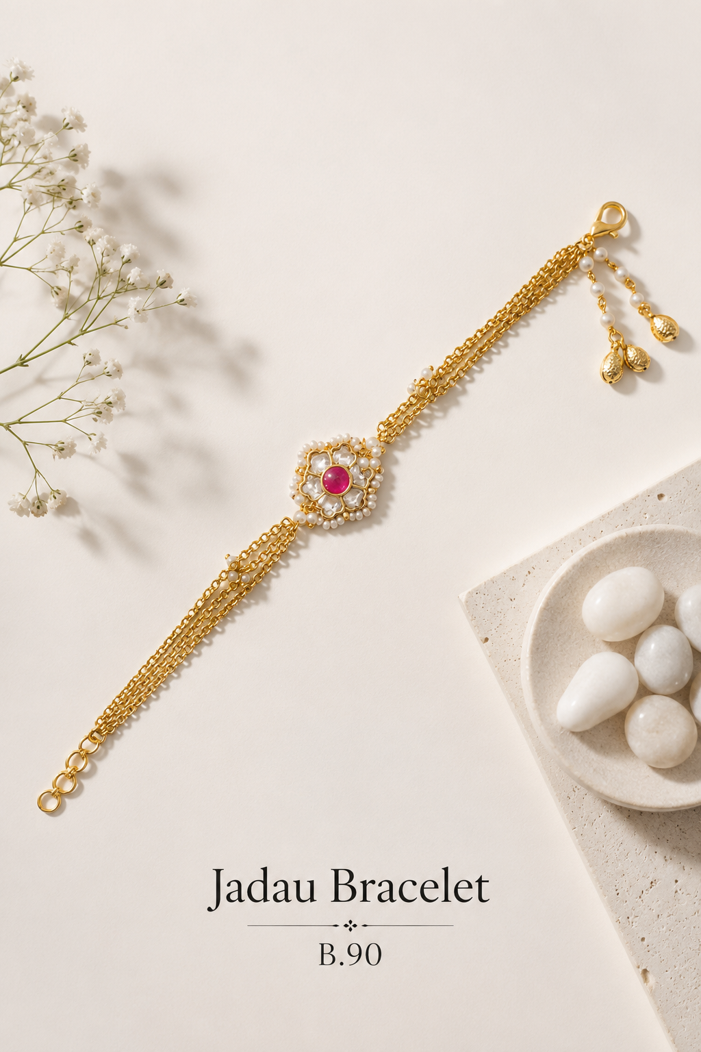 Pachi Kundan/Jadau Bracelet