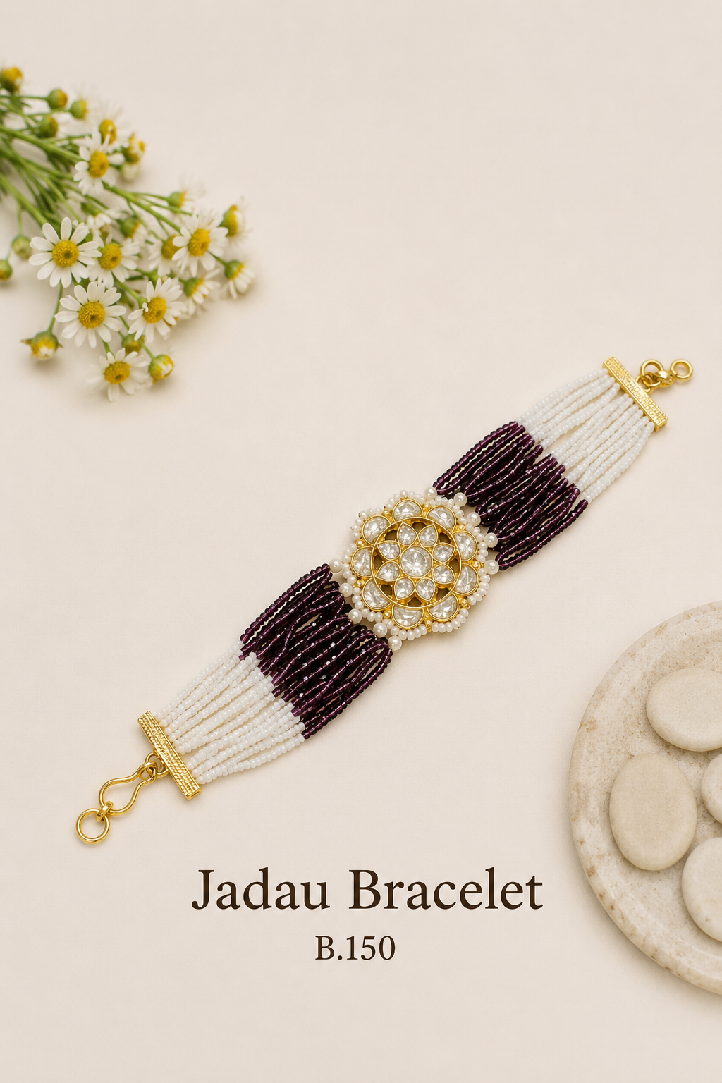 Pachi Kundan/Jadau Bracelet