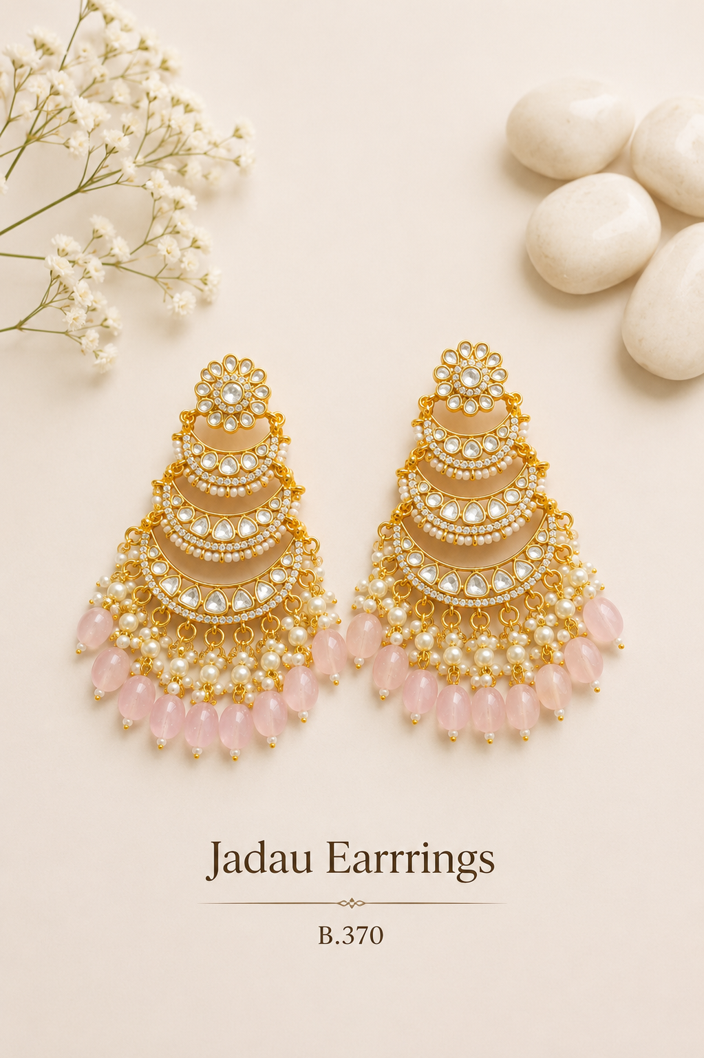 Pachi Kundan/ Jadau Earrings