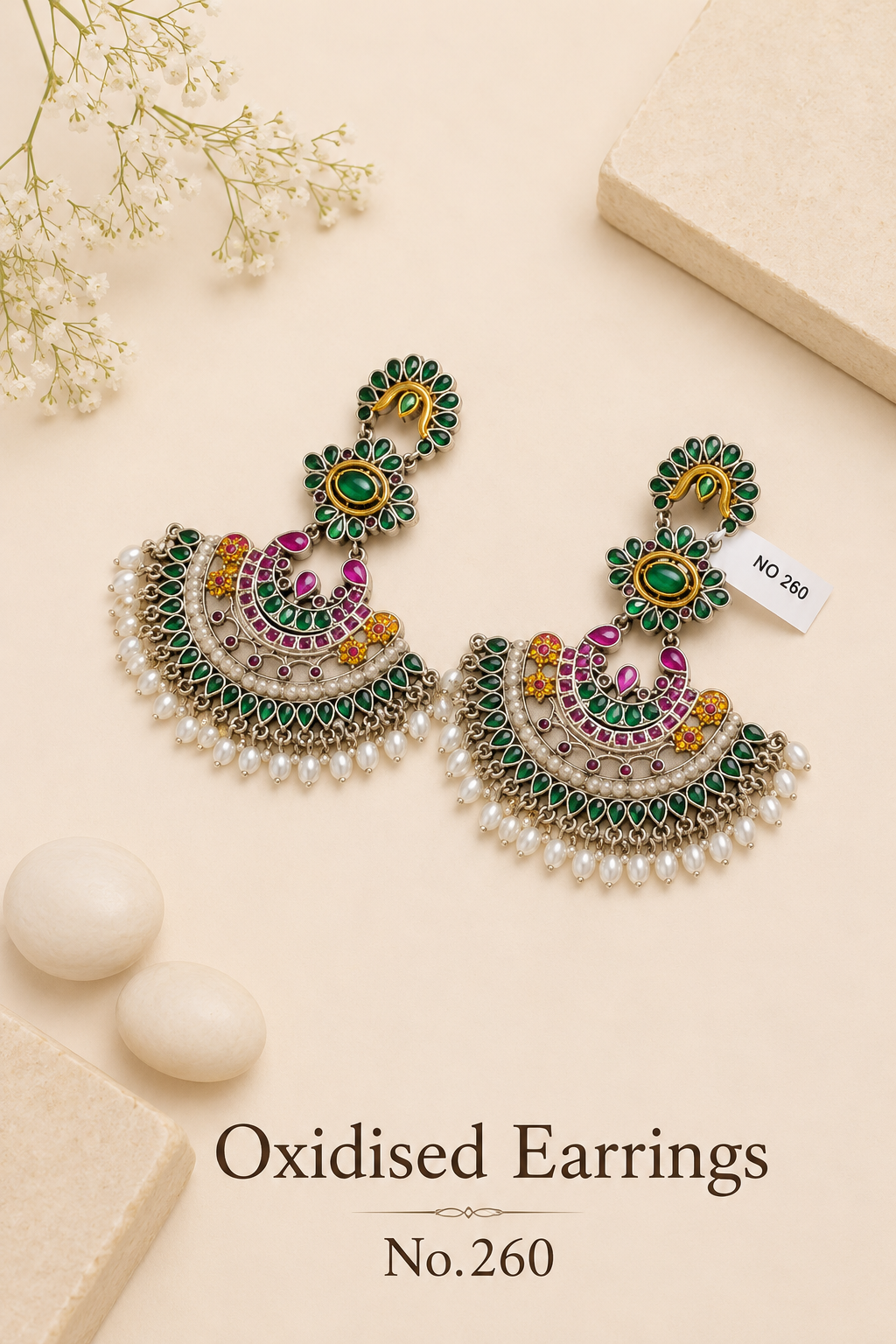 Oxidised Earrings