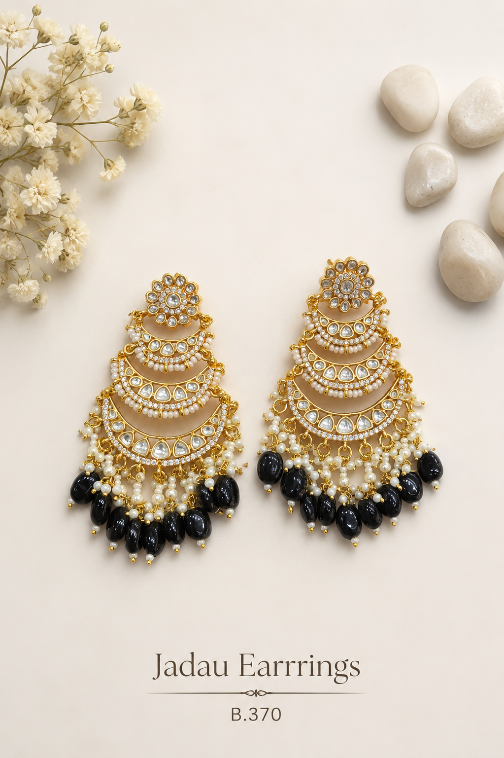 Pachi Kundan/ Jadau Earrings