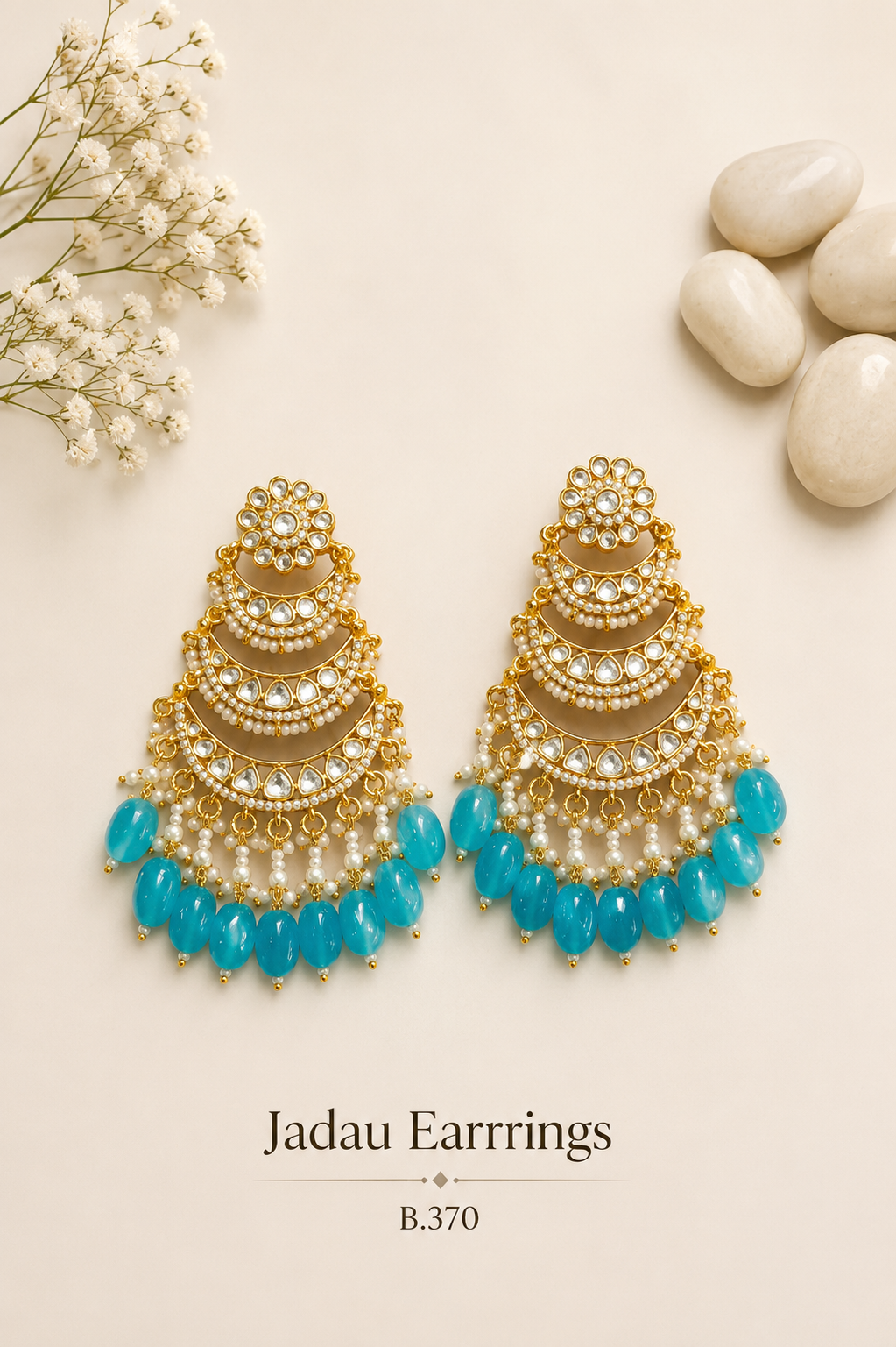 Pachi Kundan/ Jadau Earrings