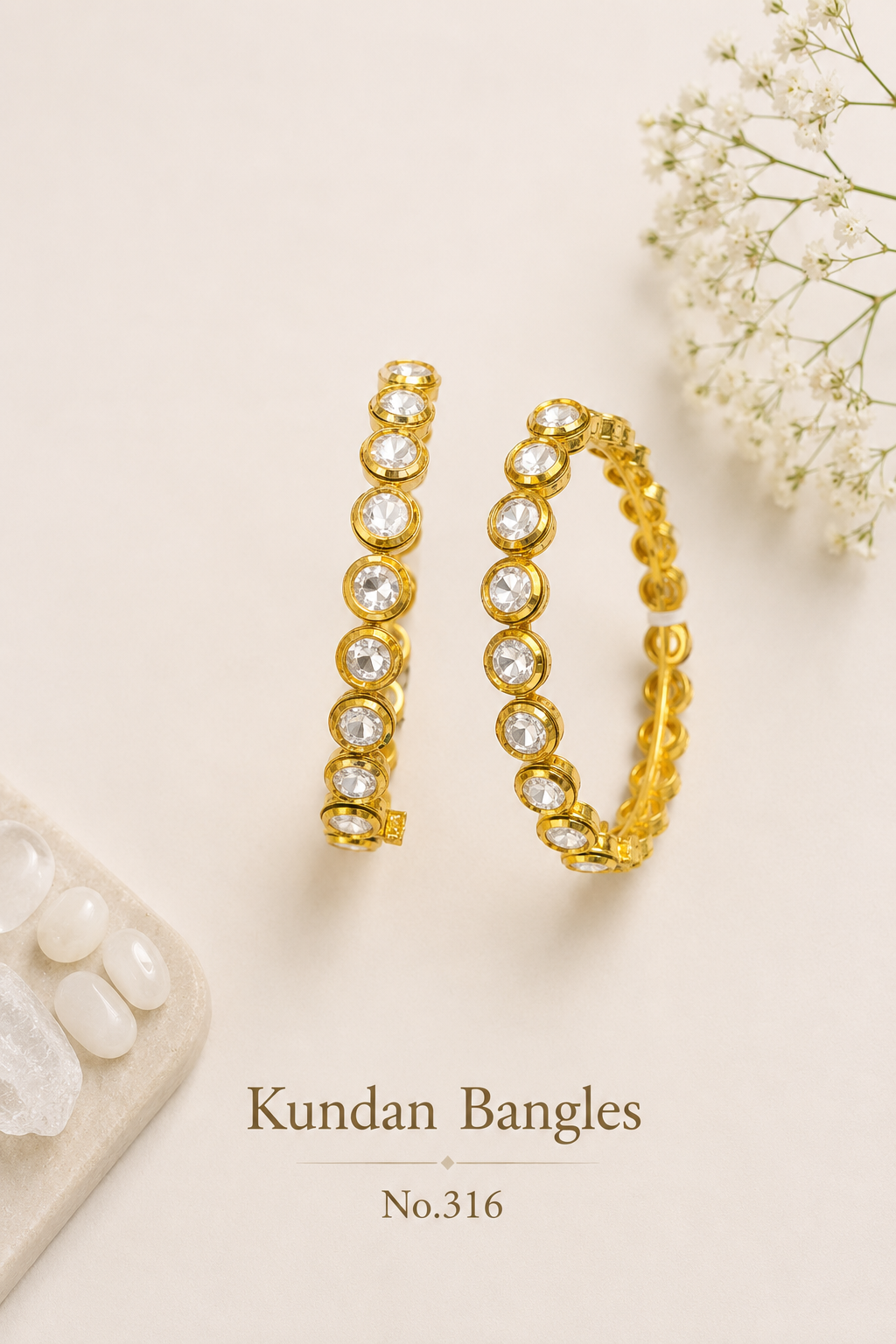 Kundan Bangles.